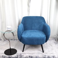 كرسي قماش أزرق