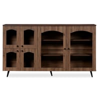 بوفيه مودرن لون خشبي غامق