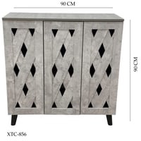 دولاب بابين وثلاث ابواب لون رمادي