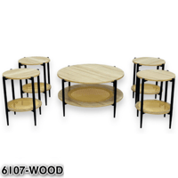 طقم طاولات خشب عدة ألوان