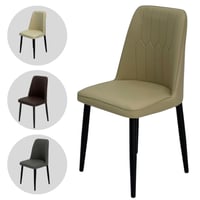 كرسي طعام جلد عدة الوان