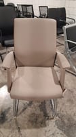 طقم 2كراسي جلد فخم ثابت او متحرك عدة الوان