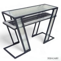 مدخل زجاج وراتان عدة الوان