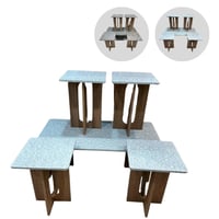 طقم طاولات وسط عدة الوان