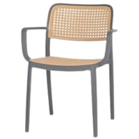 كرسي رمادي خارجي