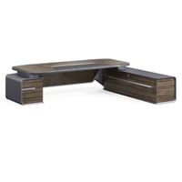 طقم مكتب 280سم مع دولاب وطاوله شاي