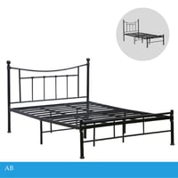 سرير اسود مودرن عدة مقاسات