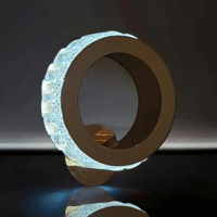 جداري ليد ذهبي 3 اضاءات