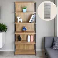 رف خشب 6 ادوار عدة الوان