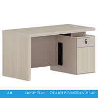 طاولة مكتب لون خشبي مقاس 140و160 سم