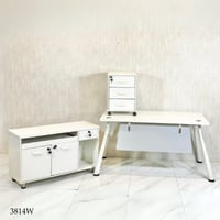 طقم مكتب عمل ميلامين بأرجل حديد 140و160و180 سم عدة...