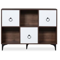 دولاب مودرن لون خشبي غامق