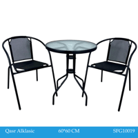 طقم طاولة وكرسين عدة ألوان