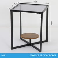 طاولة جانبية لون بني