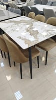 طقم طاوله طعام بورسلان 6و4 كراسي
