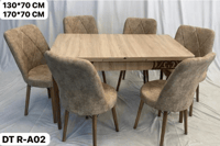 طقم طاولة طعام و6 كراسي عدة ألوان