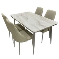 طقم طاولة طعام رخام 4 كراسي