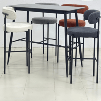 طاولة بار بورسلان لون أسود