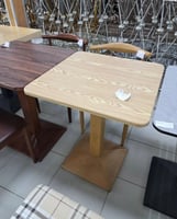 طاولة خشبي فاتح 60و70 سم