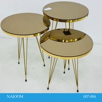 طقم طاولات تركي مدرج عدة الوان