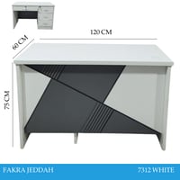 طاولة مكتب مودرن 140و120سم عدة الوان