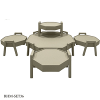 طقم طاولات أرضية تركي عدة ألوان