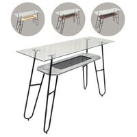 مدخل زجاج وراتان عدة ألوان