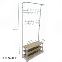 علاقة ملابس مع أرفف عدة موديلات
