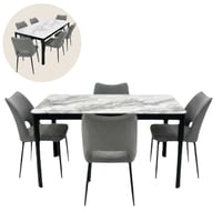 طقم طاولة طعام رخام 4و6 كراسي