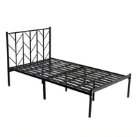 سرير حديد اسود (40-200-120) سم