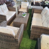 طقم خيزران 7 أشخاص و2 صندوق