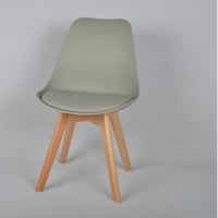 كرسي فايبر لون رمادي