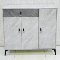 دولاب 3 درفات لون رمادي