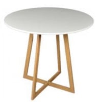 طقم طاولة وكرسيين أبيض