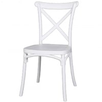 كرسي داخلي وخارجي يتحمل الحرارة والامطار ابيض