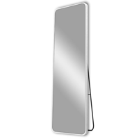 مرآة أرضية مقاس 160 سم ضد الكسر لون أبيض