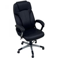 كرسي دوار جلد فخم اسود