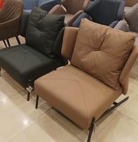 كرسي جلد جودة عالية لون كوفي