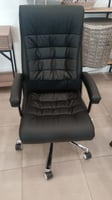 كرسي مكتب جلد أسود