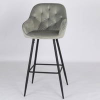 طقم 2 كراسي مخمل لون رصاصي