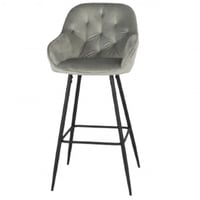 طقم 2 كراسي مخمل لون رصاصي