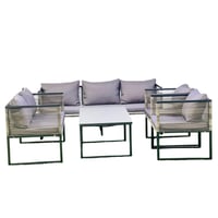 جلسة خارجية رمادي غامق