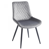 طقم 4 كراسي طعام مخمل متعدد الألوان