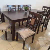 طقم طاولات طعام ماليزي و8 كراسي