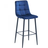 طقم 4 كراسي بار مخمل متعدد الألوان