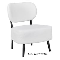 طقم 2 كراسي قماش وفرو عدة ألوان