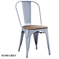 طقم 4 كراسي بقاعدة خشب أو حديد عدة ألوان