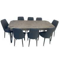 طقم طاولة طعام أزرق 4و6و8 كراسي