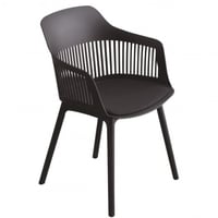 كرسي فايبر لون أسود مع طبقة اسفنج