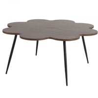 طاولة مقاس 100 أو 80 سم لون خشبي غامق